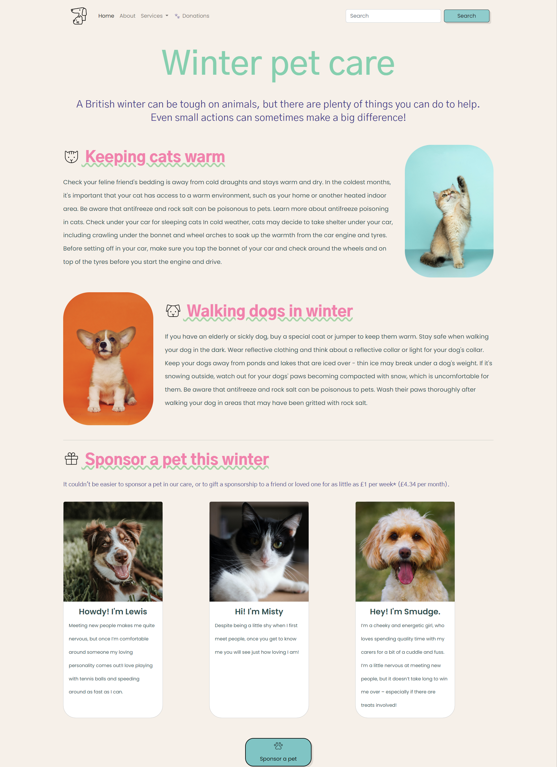 petcare-page